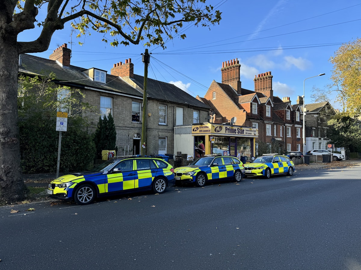 Three Operation Sentinel vehicles were stationed outside Prime Star store during the search